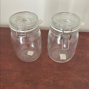 IKEA White Kitchen Food Storage Jar with Airtight Seal